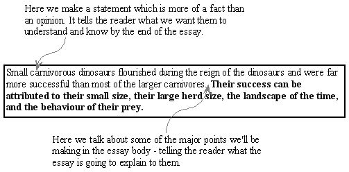 The structure of an expository essay